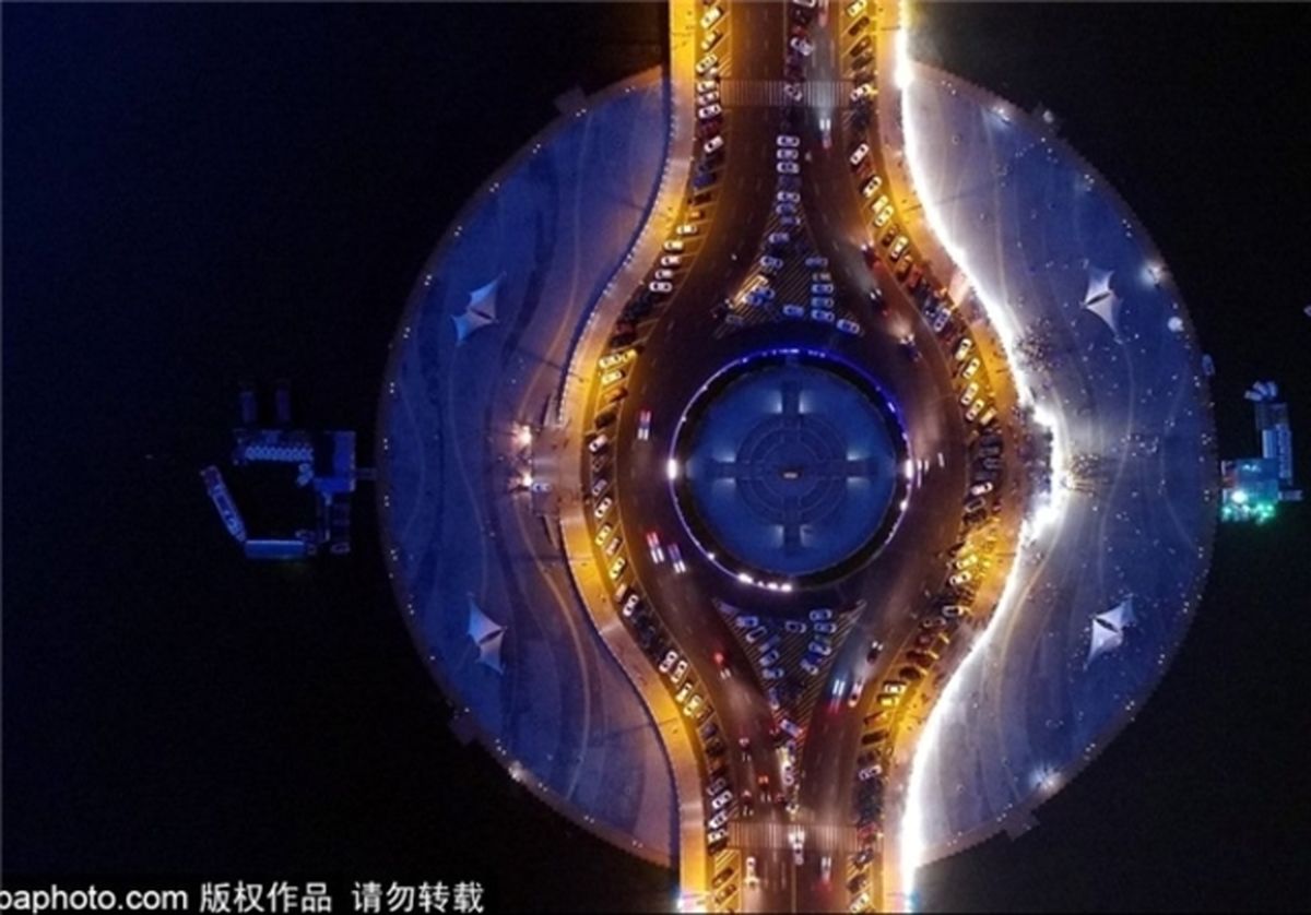 تصاویر: پلی که شبیه به ساعت مچی است