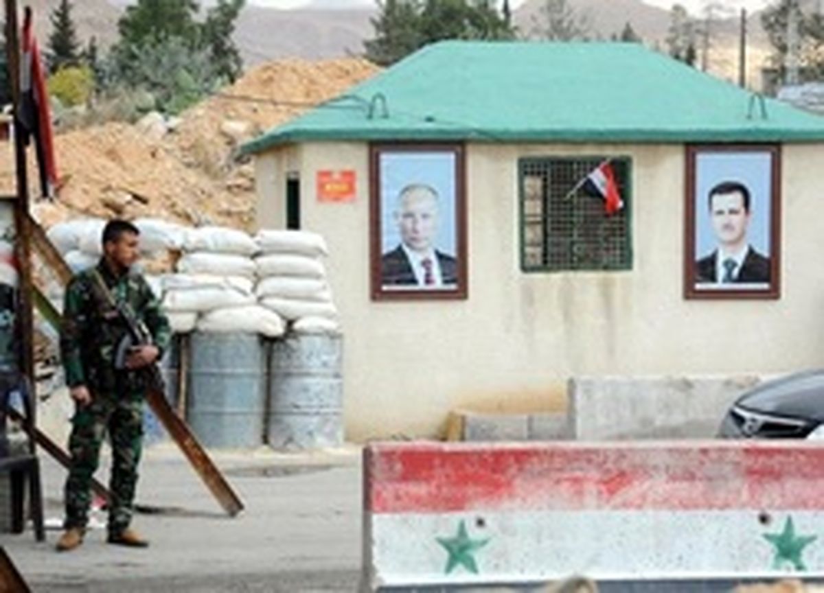 بشار اسد و پوتین در ایست بازرسی سوریه +عکس