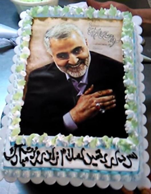 کیک تولد سردار سلیمانی/عکس