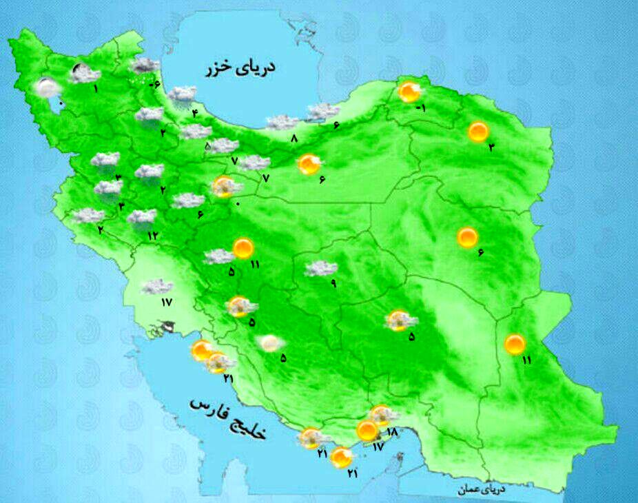 آغاز فعالیت سامانه بارشی در نوار غربی کشور +نقشه
