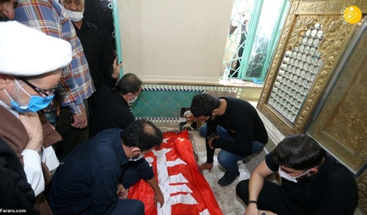محل دفن پیکر آیت الله صانعی +عکس