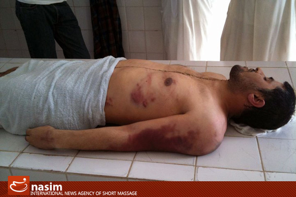 تصاویر دردناک: غسل پیکر شهید «الحجیری»