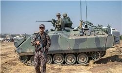 انهدام تانک ترکیه درعفرین با ۵ سرنشین