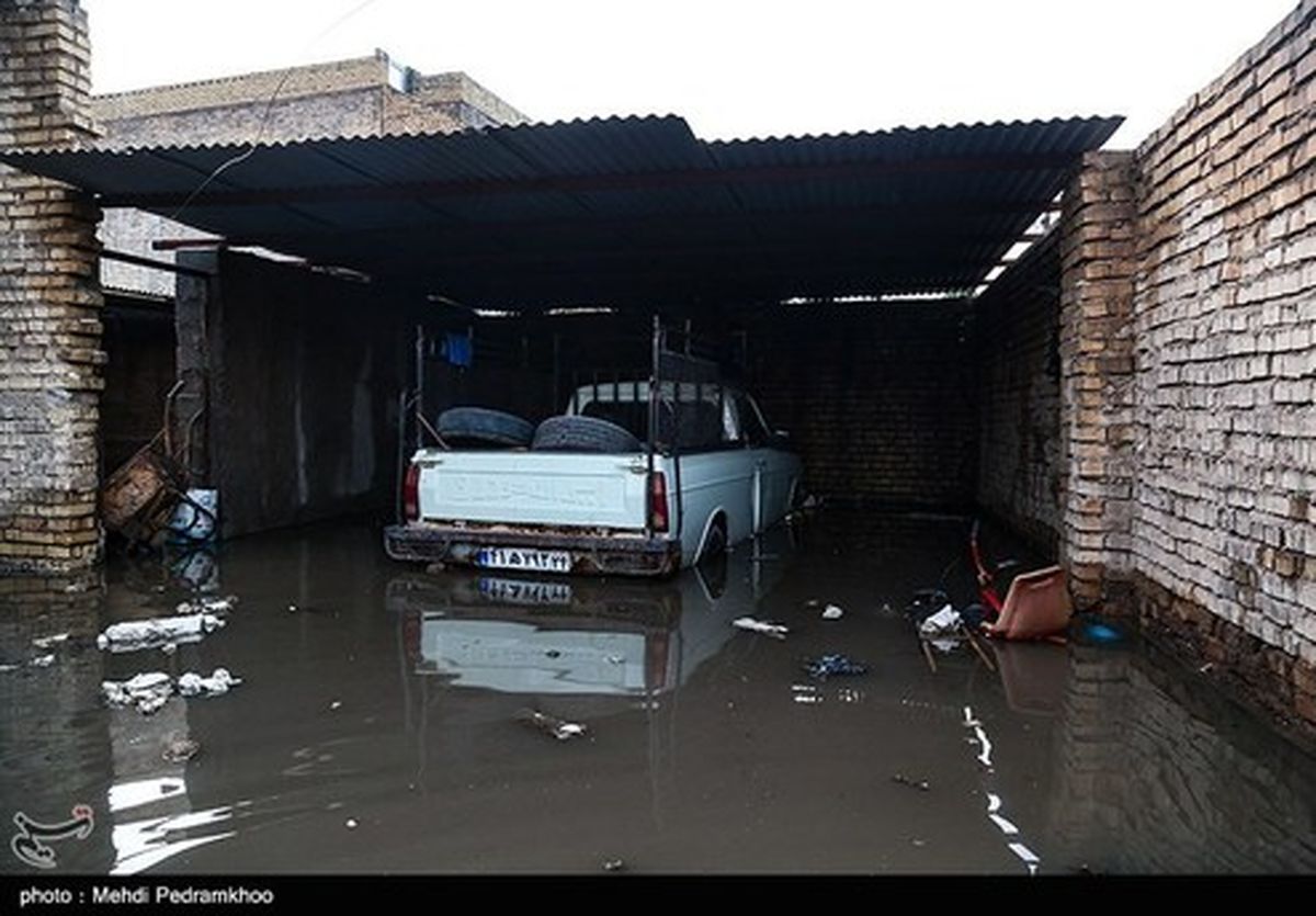 تصاویر:آبگرفتگی شدید در گاومیش آباد