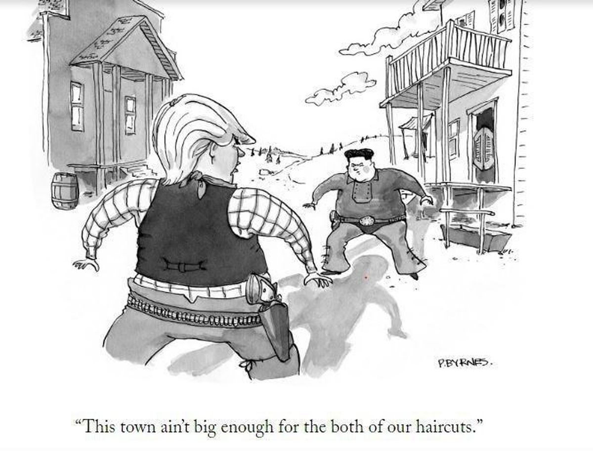 کاریکاتور: دوئل ترامپ و کیم جونگ اون