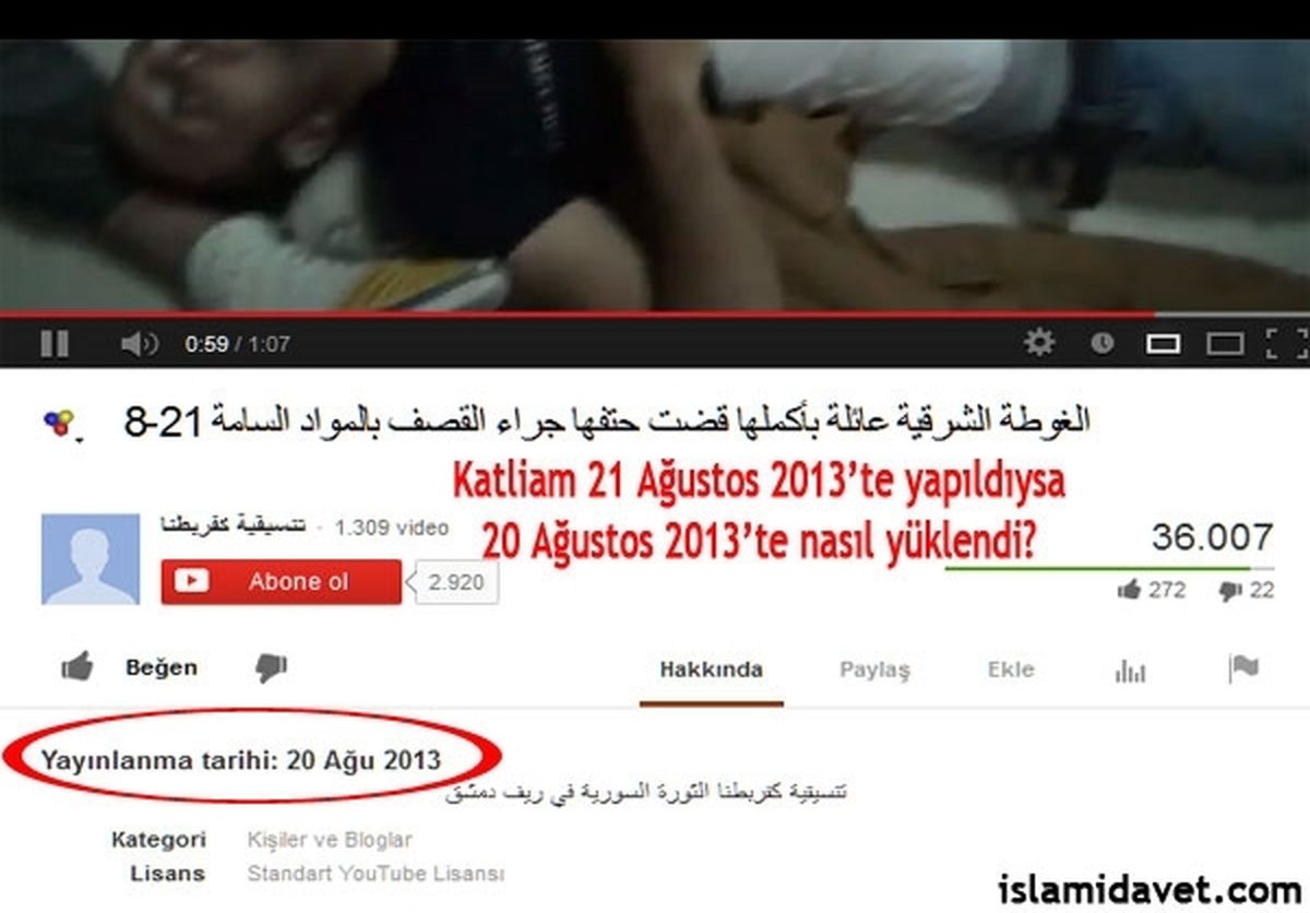 انتشارتصاویرحمله شیمیایی زودتر ازخودحمله!