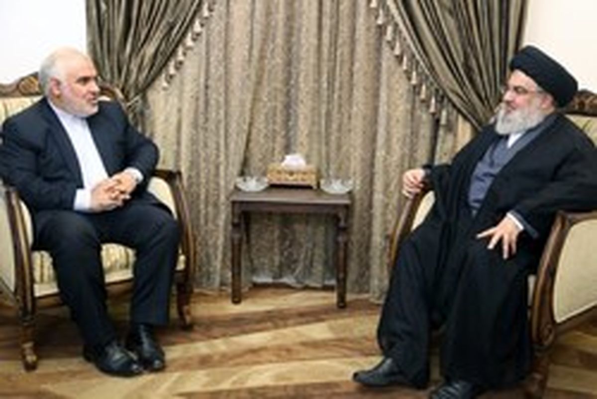 دیدار سفیر ایران در لبنان با سید حسن نصرالله