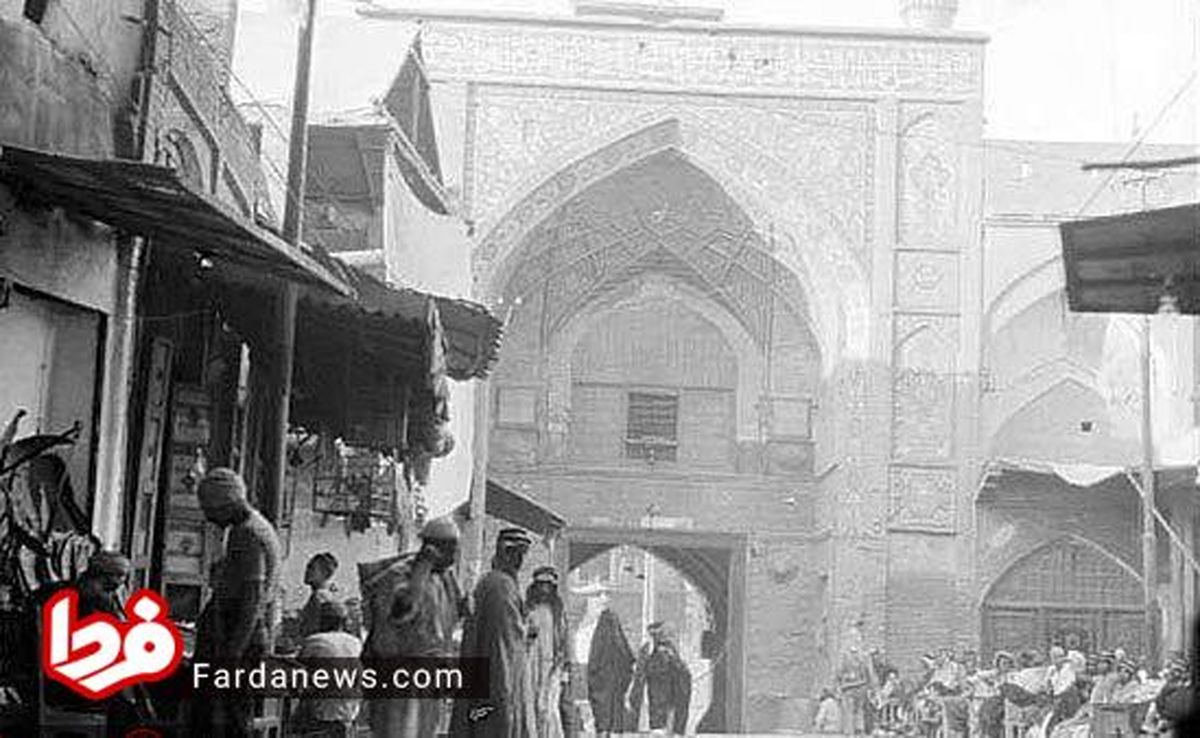 عکس قدیمی از ورودی حرم امام حسین (ع)