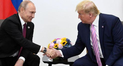 تصویری از زور آزمایی ترامپ و پوتین در نشست جی ۲۰