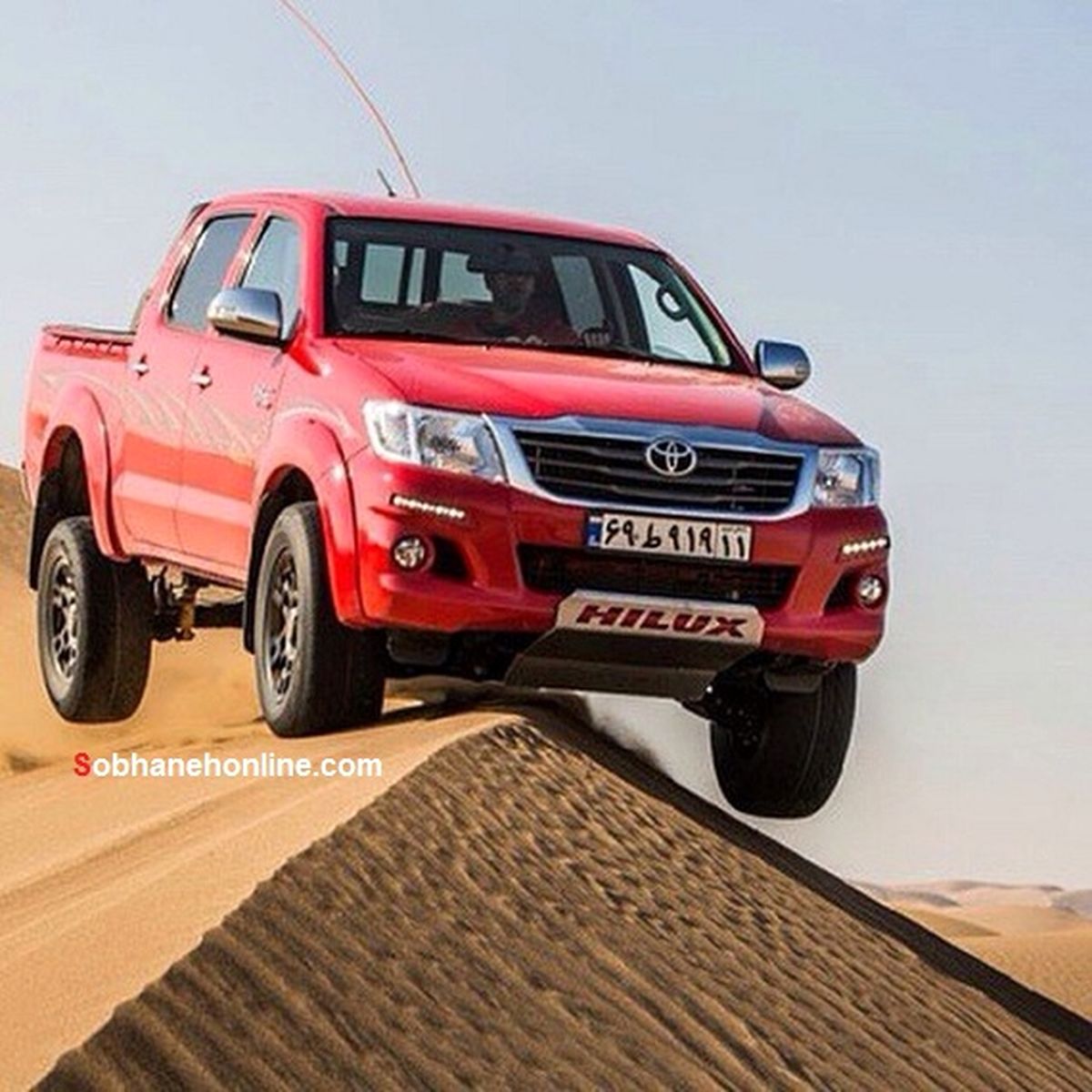 دست فرمان خاص یک راننده ایرانی/عکس