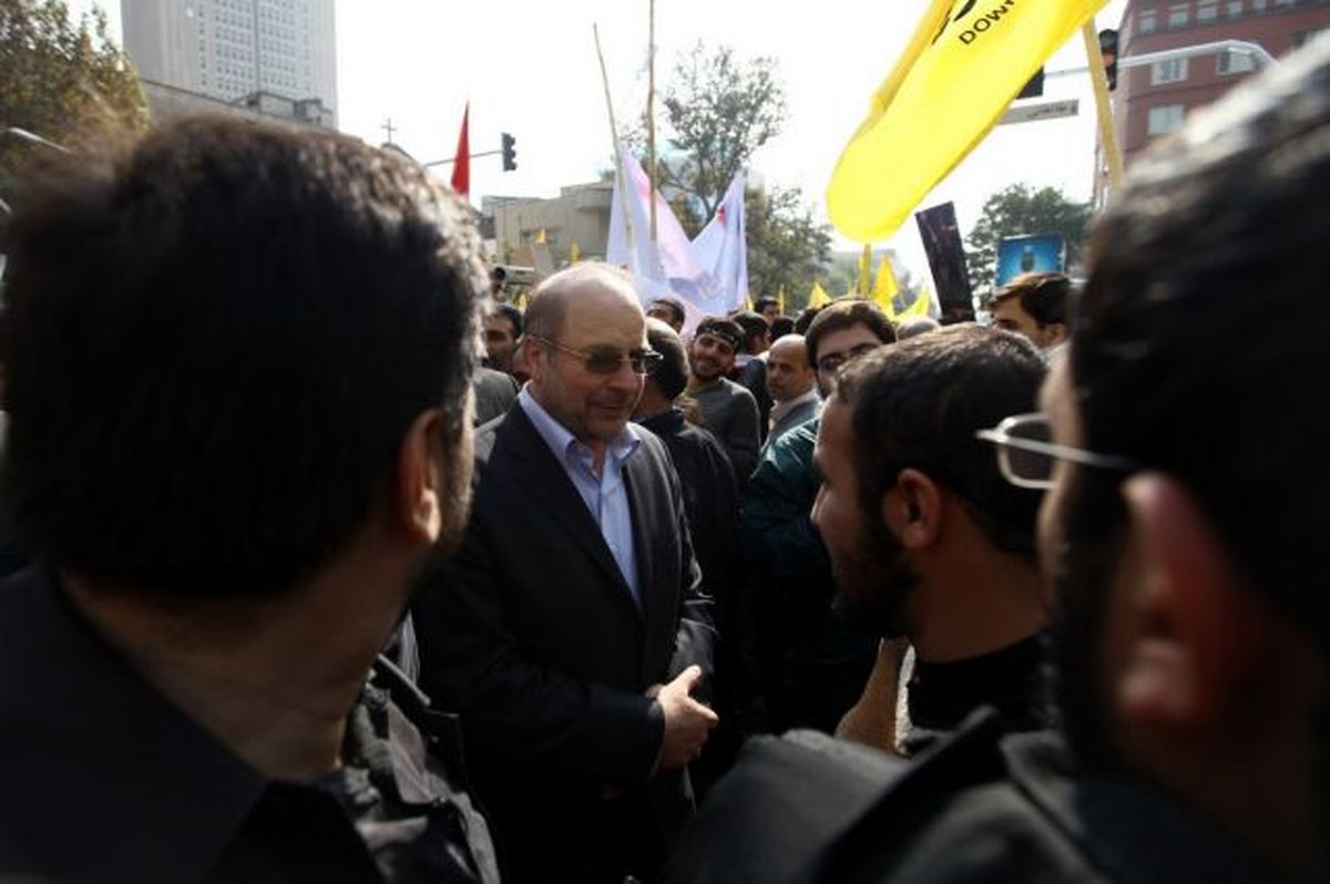 تصاویر / حضور قالیباف در راهپیمایی 13 آبان