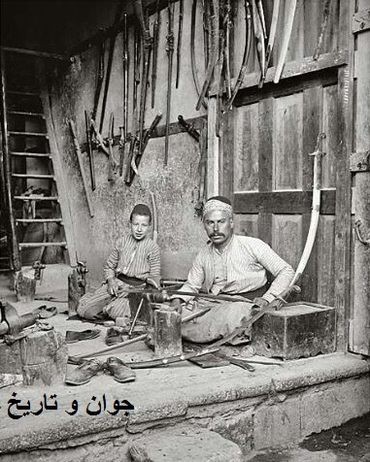 عکس:کارگاه شمشیرسازی در دمشق