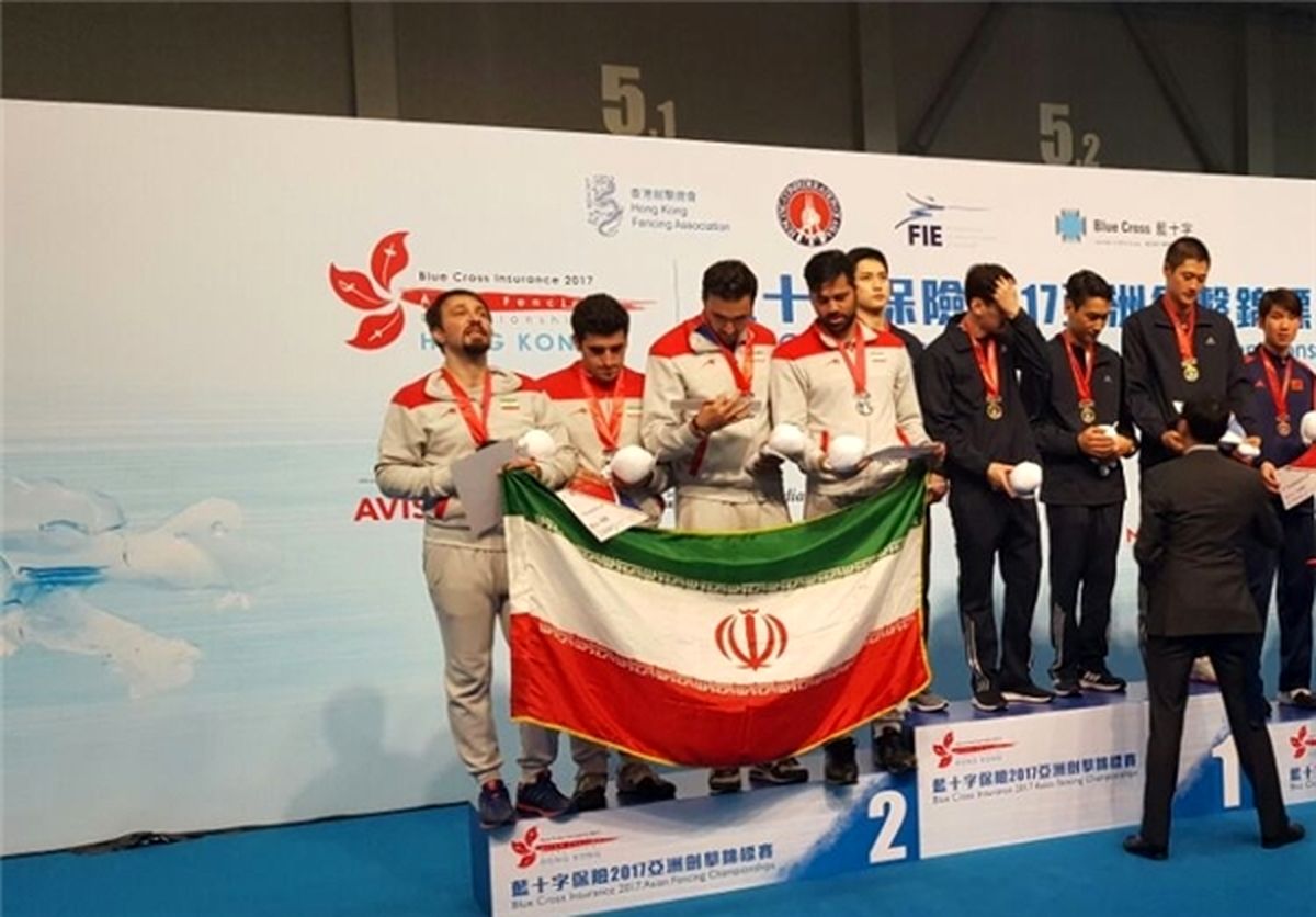 نایب قهرمانی ملی پوشان شمشیربازی ایران در آسیا+ عکس