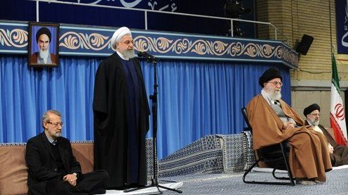 متن سخنان روحانی در دیدار مسوولان نظام با رهبری