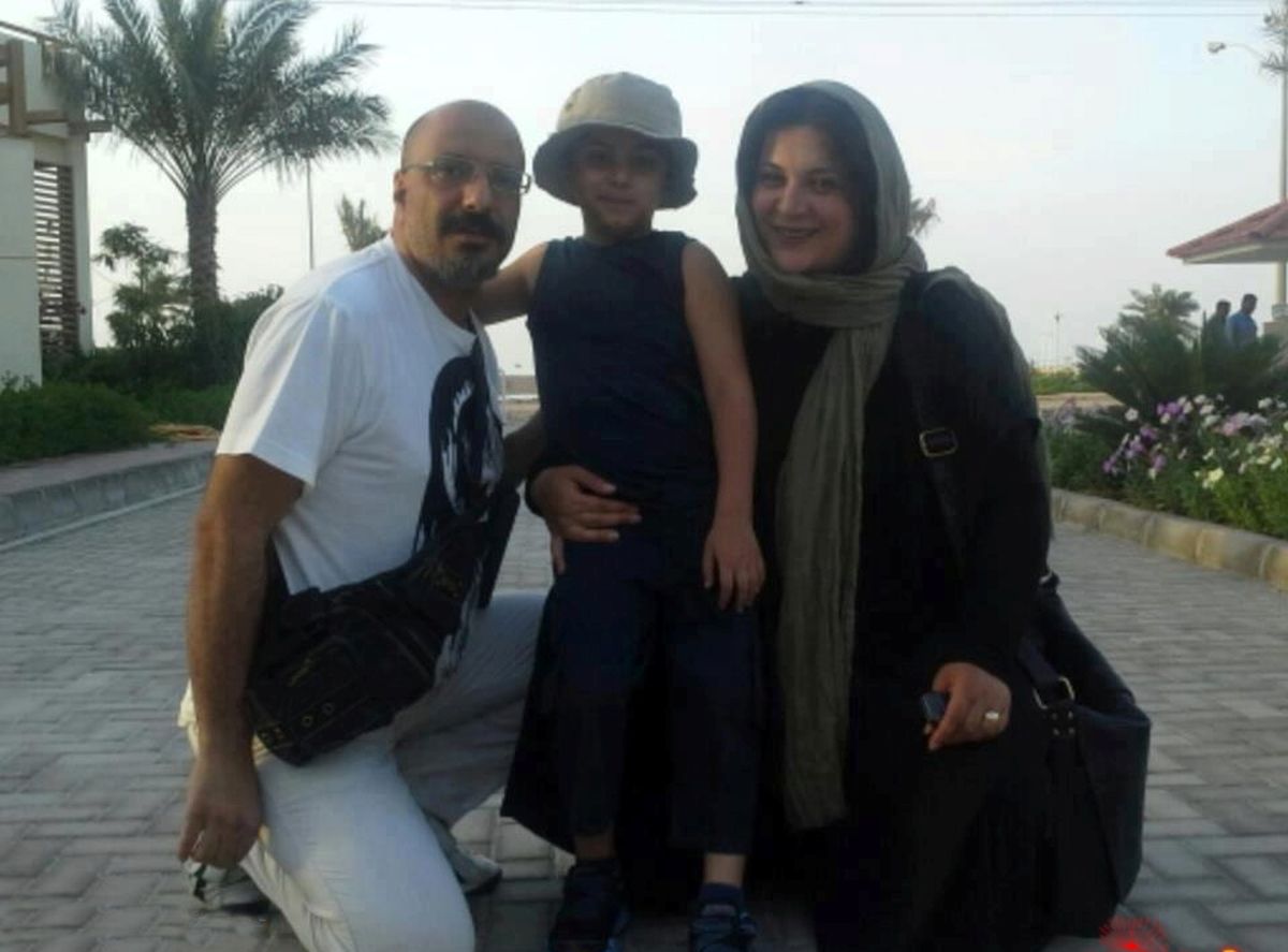 امیر جعفری و همسر و فرزندش/عکس
