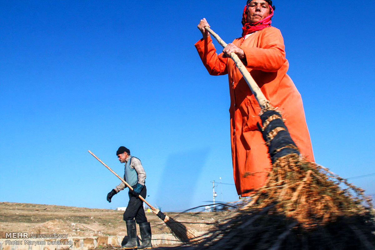 گزارش تصویری : تنها بانوی نارنجی‌پوش ایران