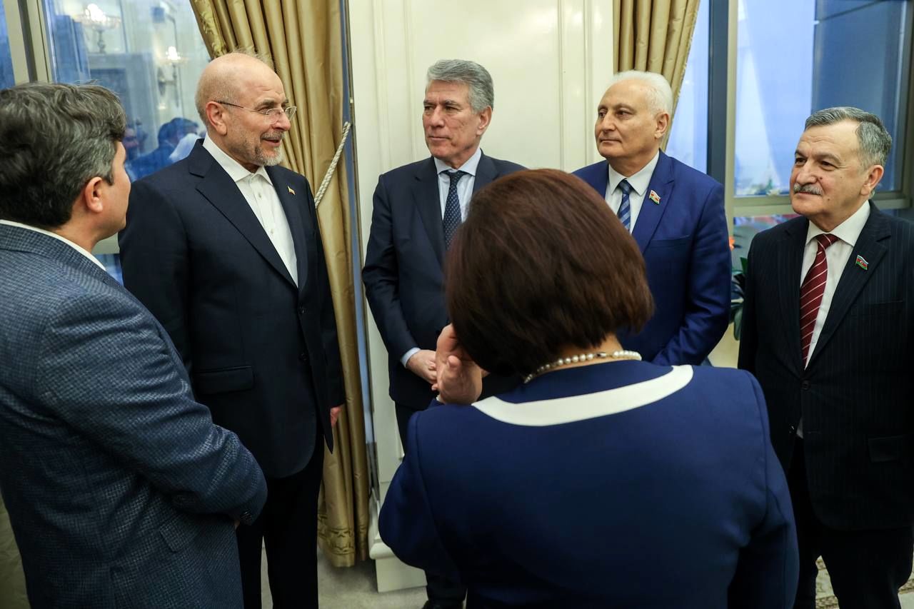 تصاویر: دیدار رئیس مجلس ملی جمهوری آذربایجان با قالیباف در باکو