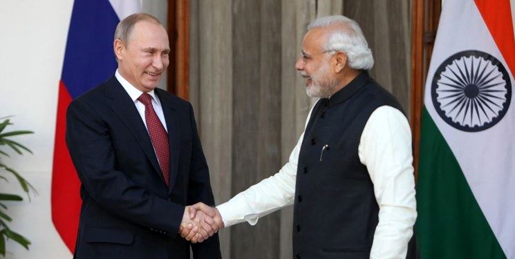 تاکید پوتین بر توسعه روابط روسیه با هند