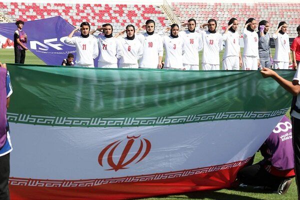 جشن صعود تیم ملی فوتبال بانوان ایران با برد برابر اردن
