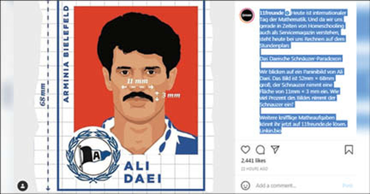 سبیل علی دایی در مثال ریاضی آلمانی ها شد!! +عکس