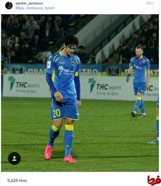 عکس: پست اینستاگرامی سردار آزمون