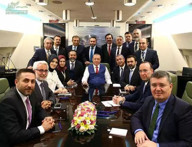 اردوغان در مسیر بازگشت از ایران +عکس