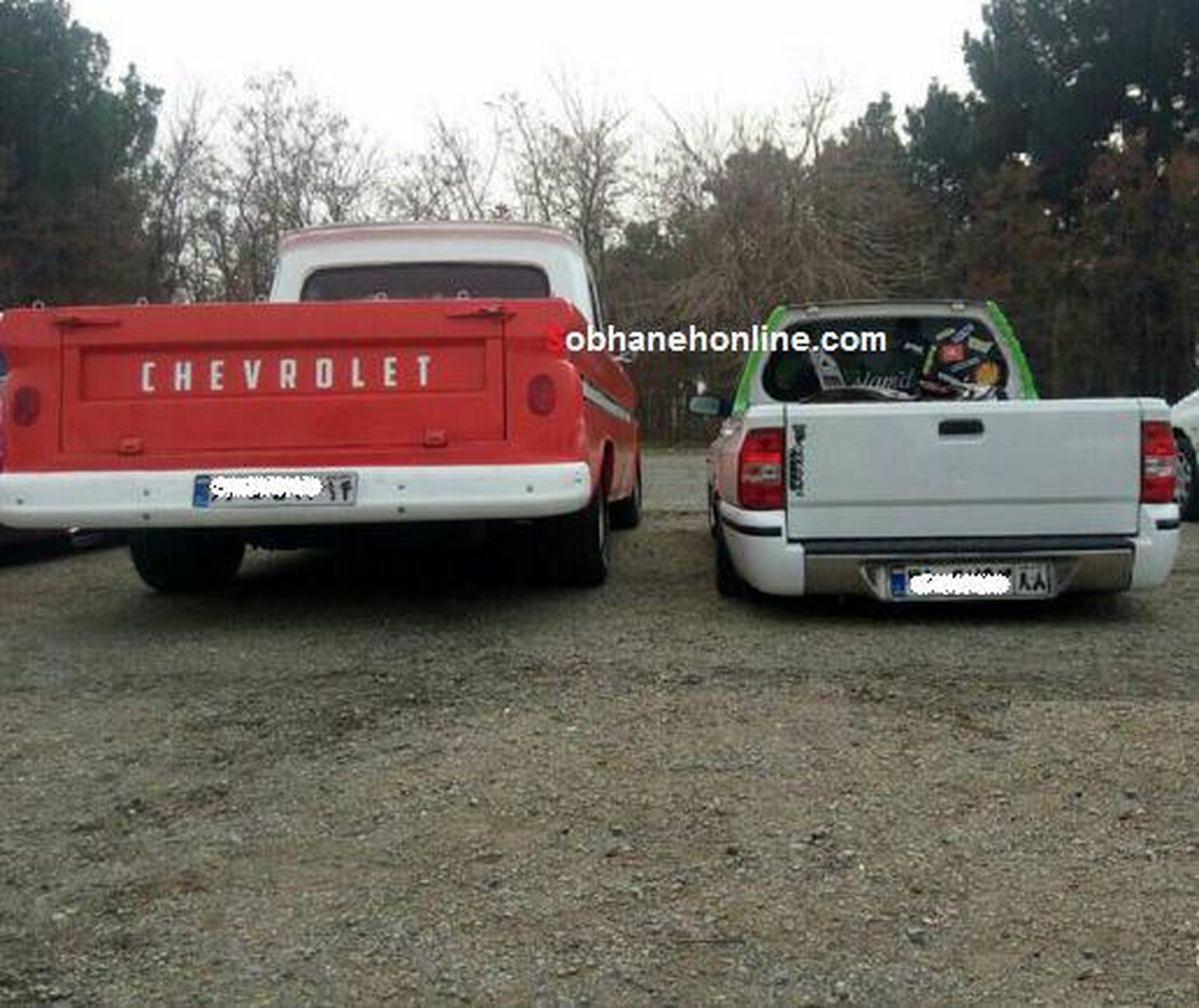 عکس: رقابت جالب پراید وانت و شورلت