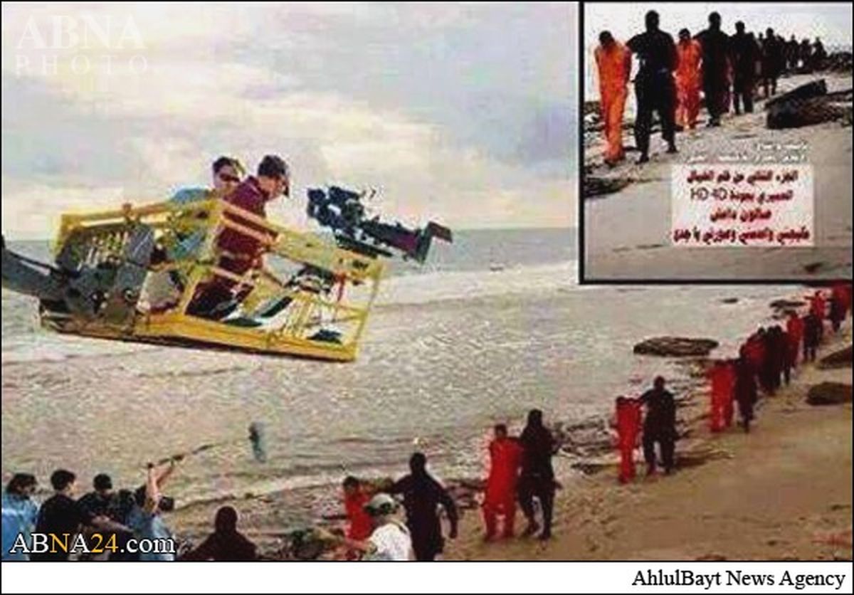 پشت‌صحنه فیلم ذبح ۲۱ مصری/عکس