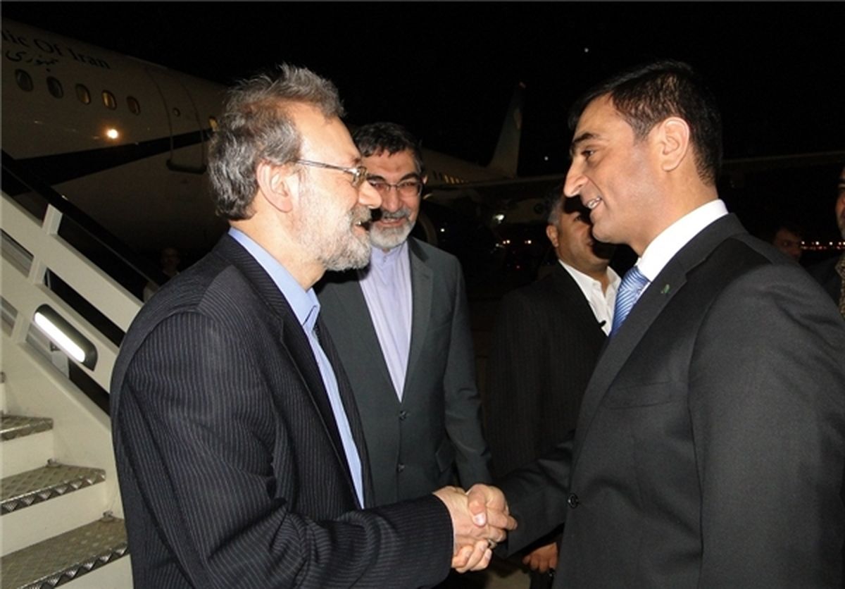 لاریجانی وارد عشق‌آباد شد/تصاویر