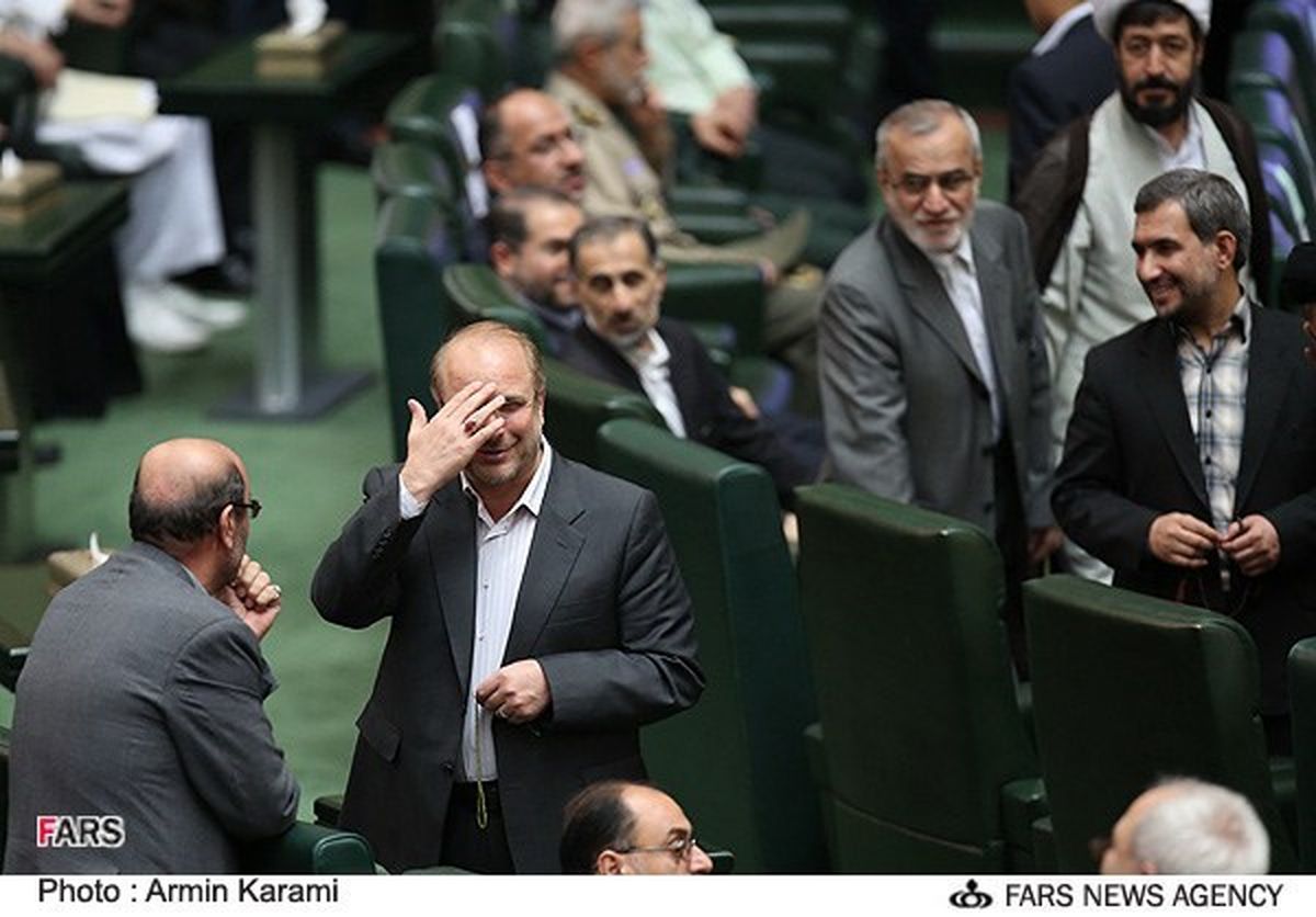 محمدباقر قالیباف درمراسم تحلیف/عکس