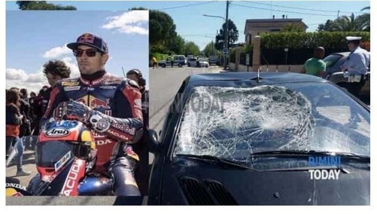 سانحه رانندگی برای قهرمان موتورسواری +عکس