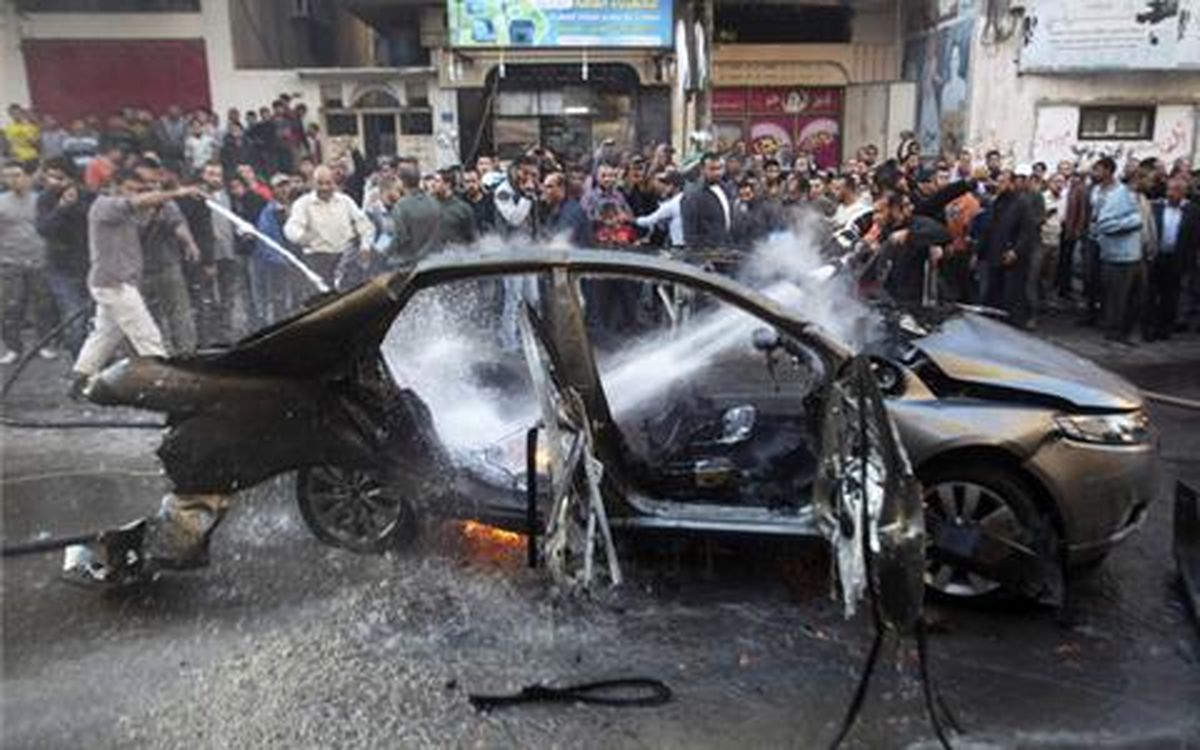 عکس/صحنه ترور فرمانده حماس