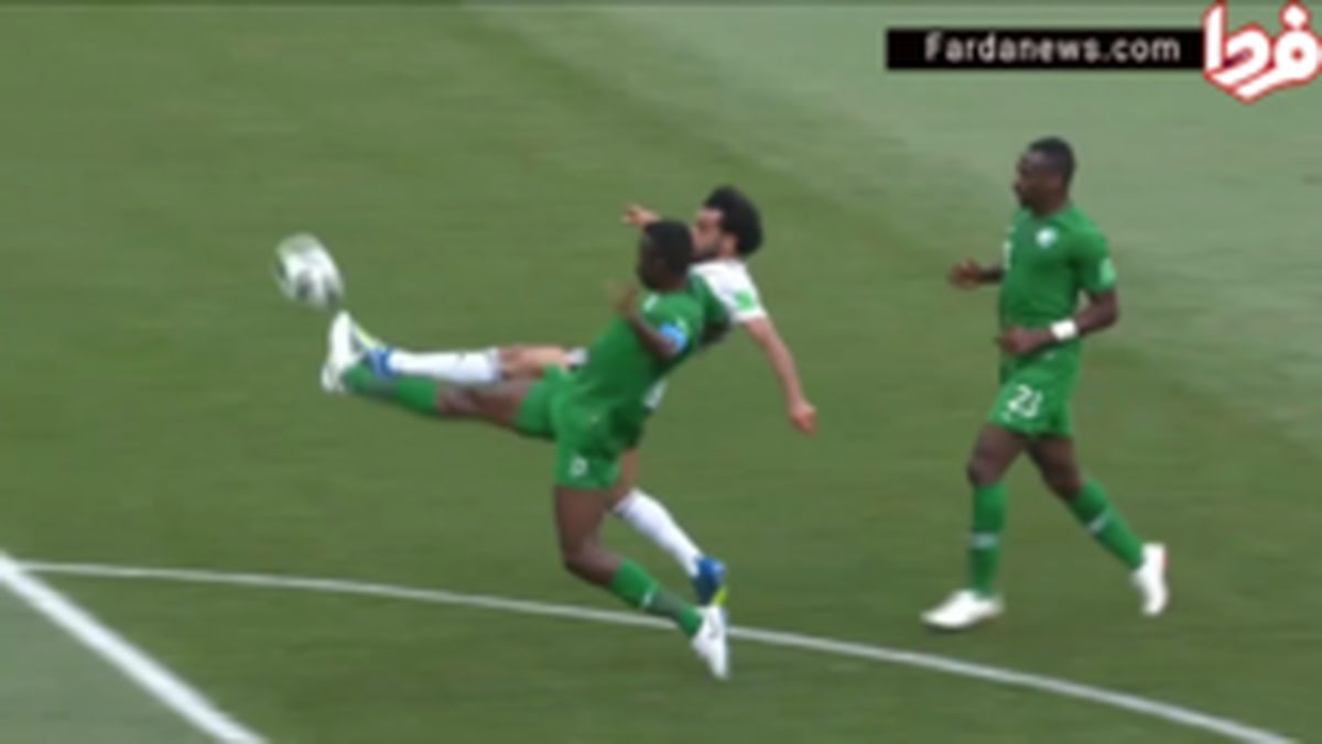 فیلم: گل اول مصر به عربستان - چیپ محمد صلاح