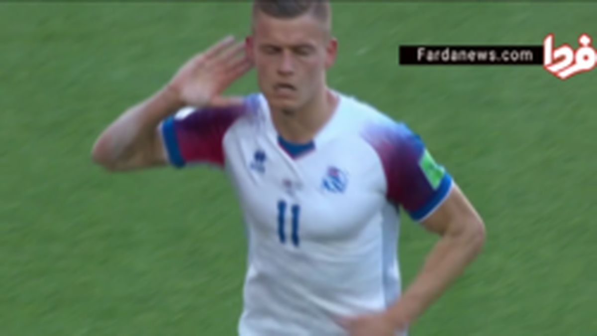 فیلم: گل اول ایسلند به آرژانتین توسط فین بوگاسون