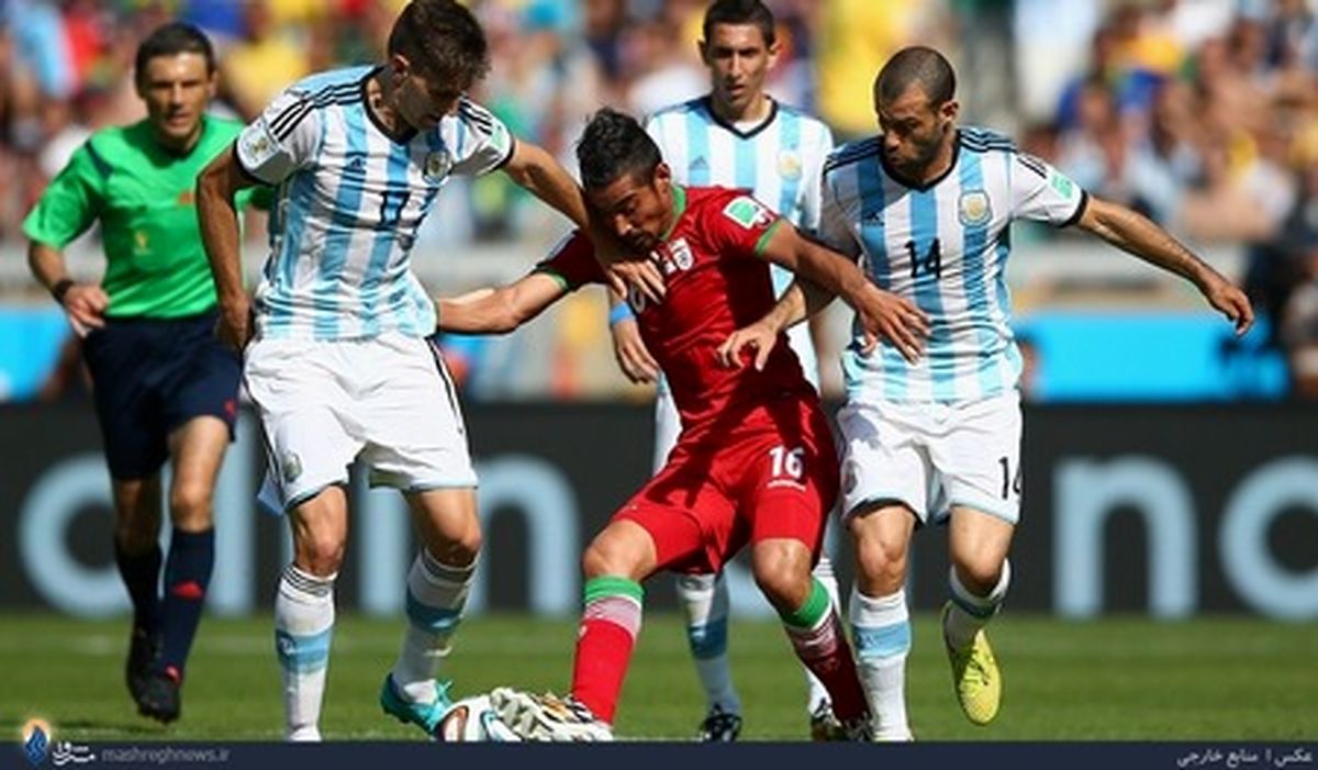 قوچان نژاد در محاصره آرژانتینی ها/عکس