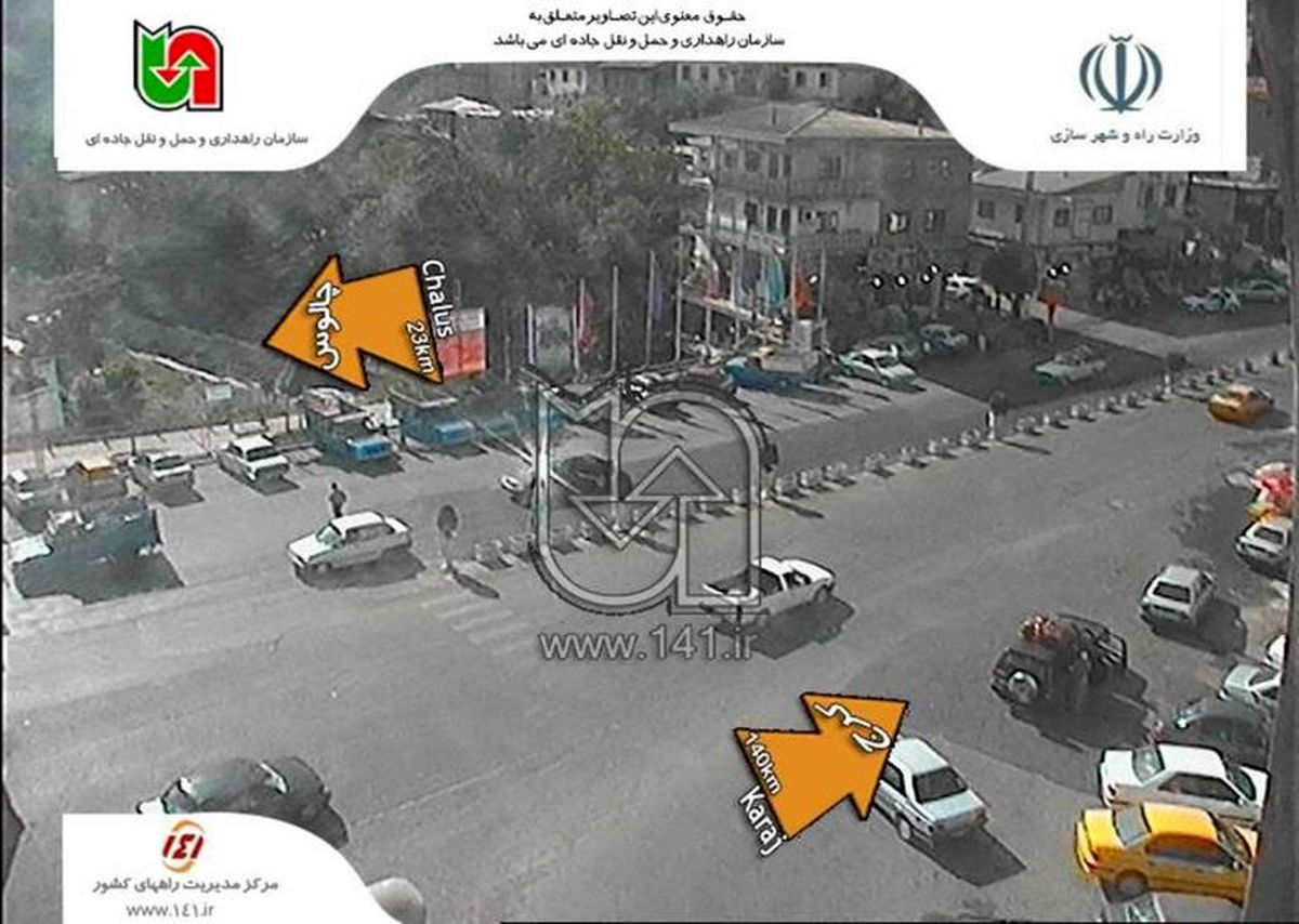 حرکت سریع خودروها در جاده چالوس +تصاویر