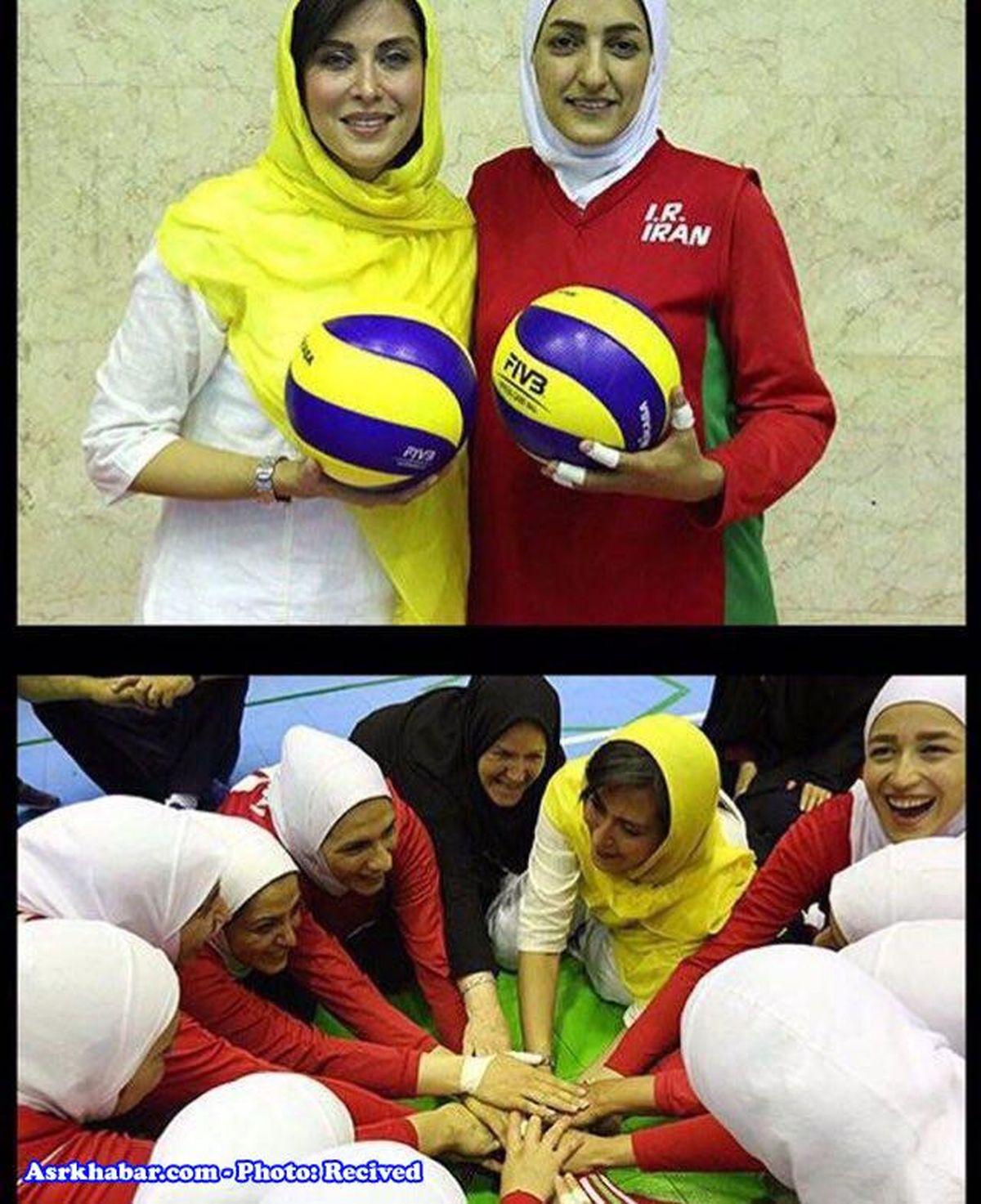 عکس: والیبال بازی کردن مهتاب کرامتی