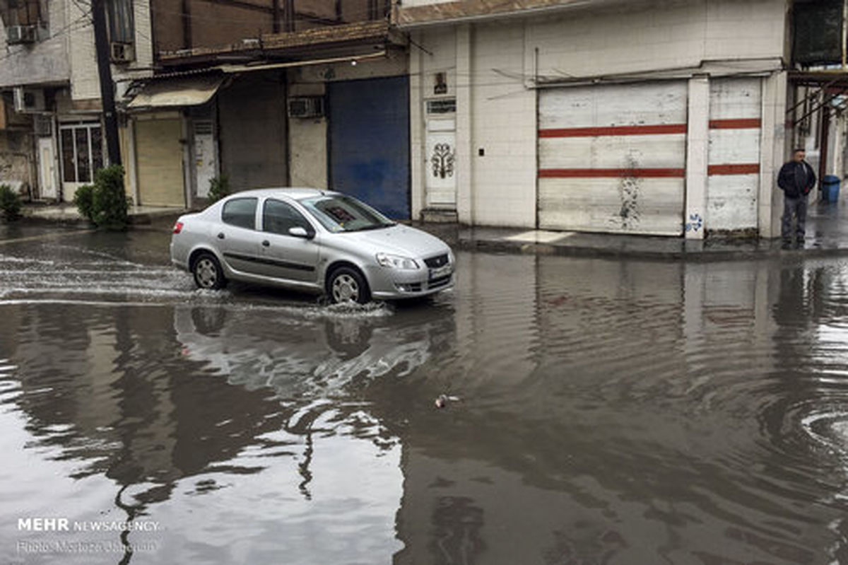 تصاویر: بارندگی و آبگرفتگی معابر اهواز