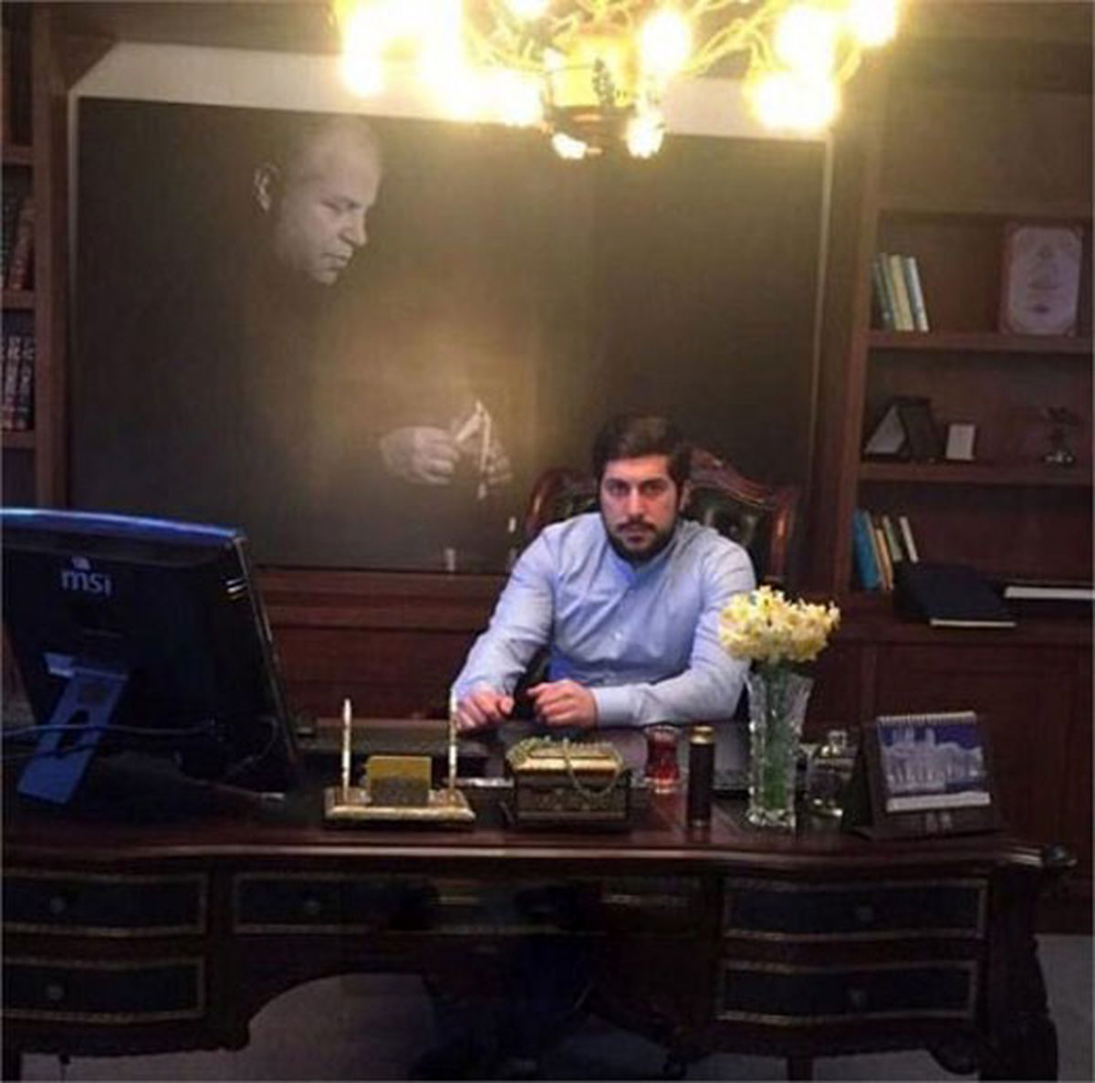 ظاهر شیک پسر علی پروین +عکس