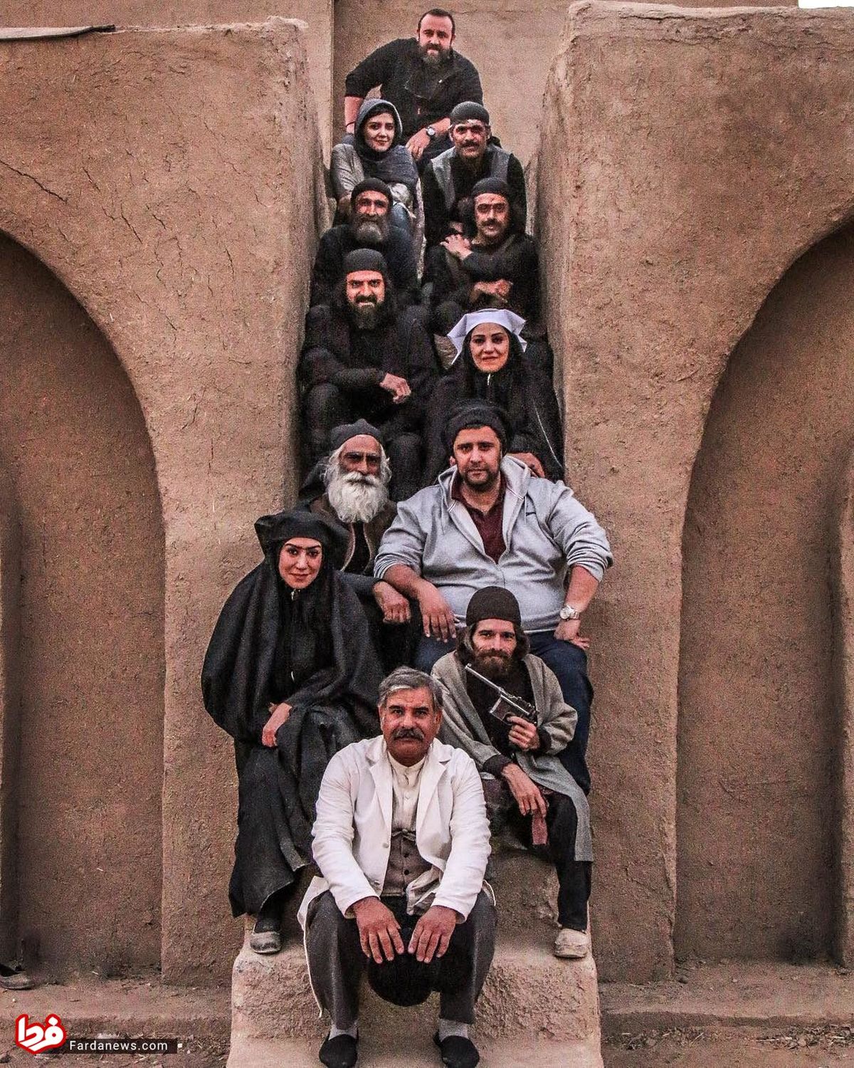 تصویری خاص از پشت صحنه سریال «عقیق»