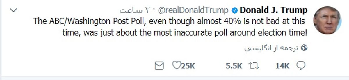 حمله جدید ترامپ به نظرسنجی‌ها