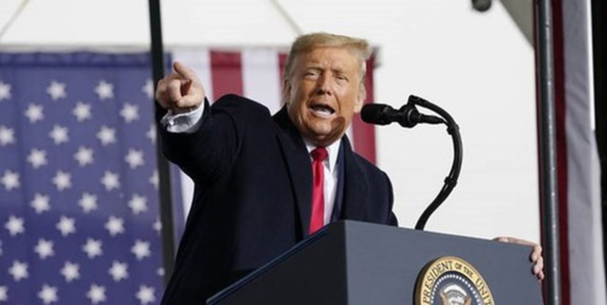 ترامپ: این انتخابات جعلی نمی‌تواند دوام بیاورد