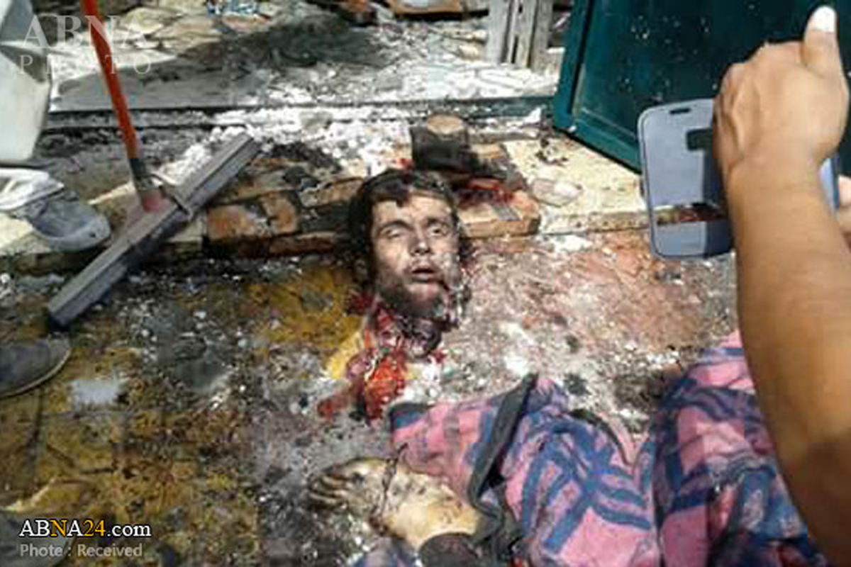 انفجار انتحاری یک داعشی+عکس (18+)