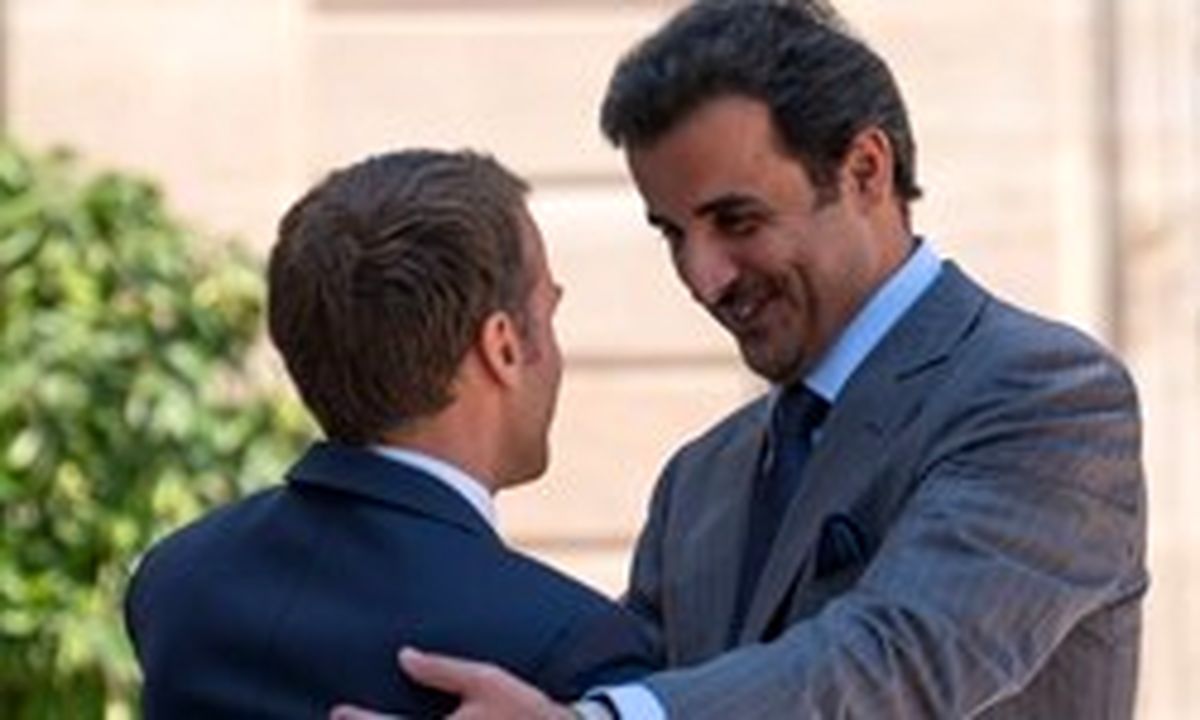 امیر قطر جزئیات مذاکرات با ماکرون را فاش کرد +عکس