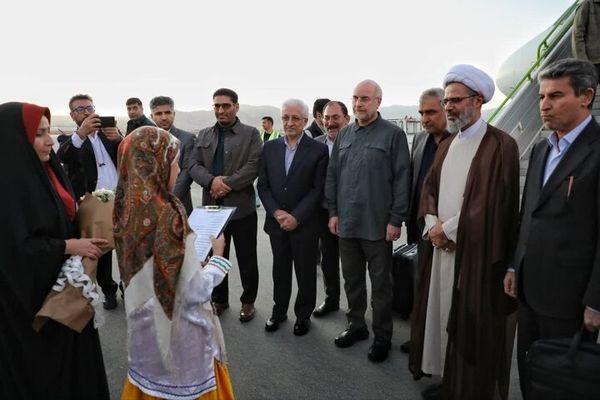 قالیباف وارد خراسان شمالی شد /سخنرانی قالیباف در کنگره ملی شهدای خراسان شمالی  