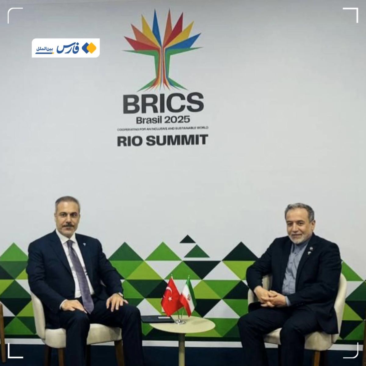دیدار عراقچی و همتای ترکیه‌ای در حاشیه نشست بریکس در ریودوژانیرو