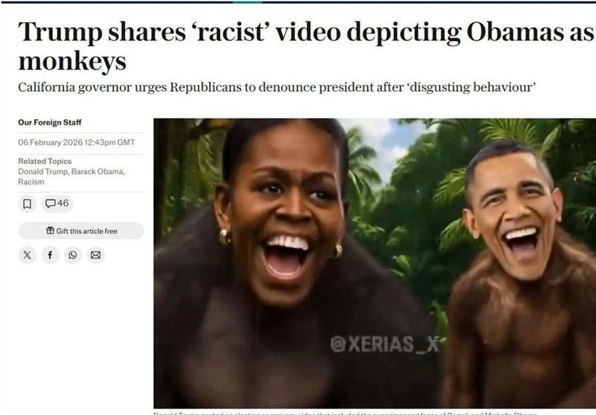 اولین واکنش اوباما به ویدئوی توهین آمیز ترامپ