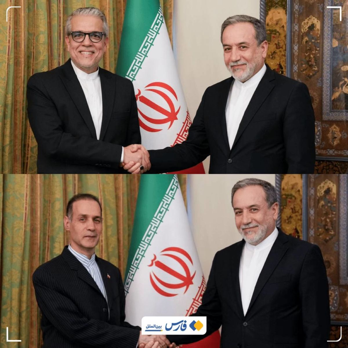 عکسی از دیدار سفرای جدید ایران در مالی و نیجریه با عراقچی