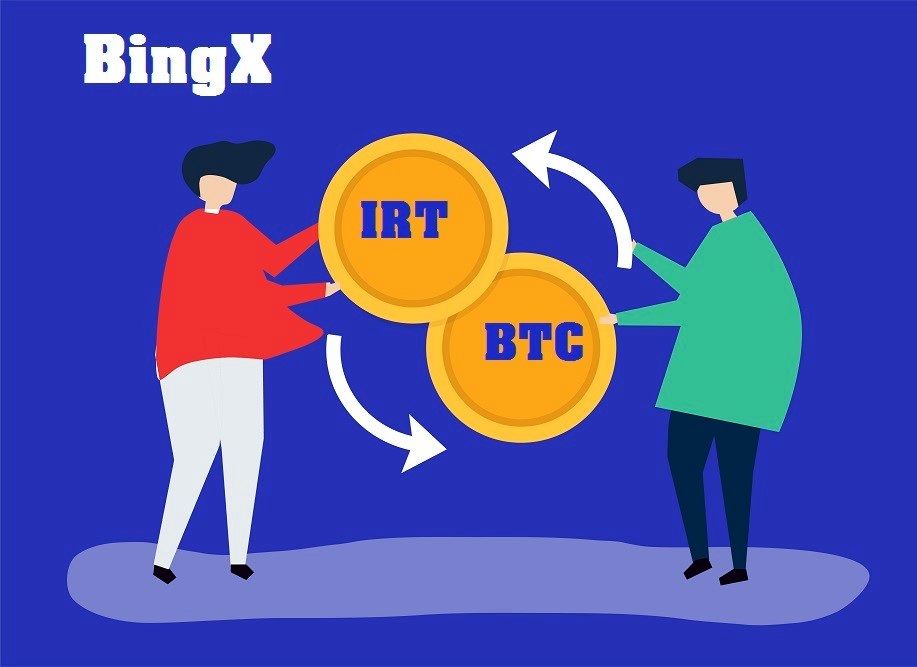 آموزش خرید ارز با ریال و تومان در صرافی بینگ ایکس bingx