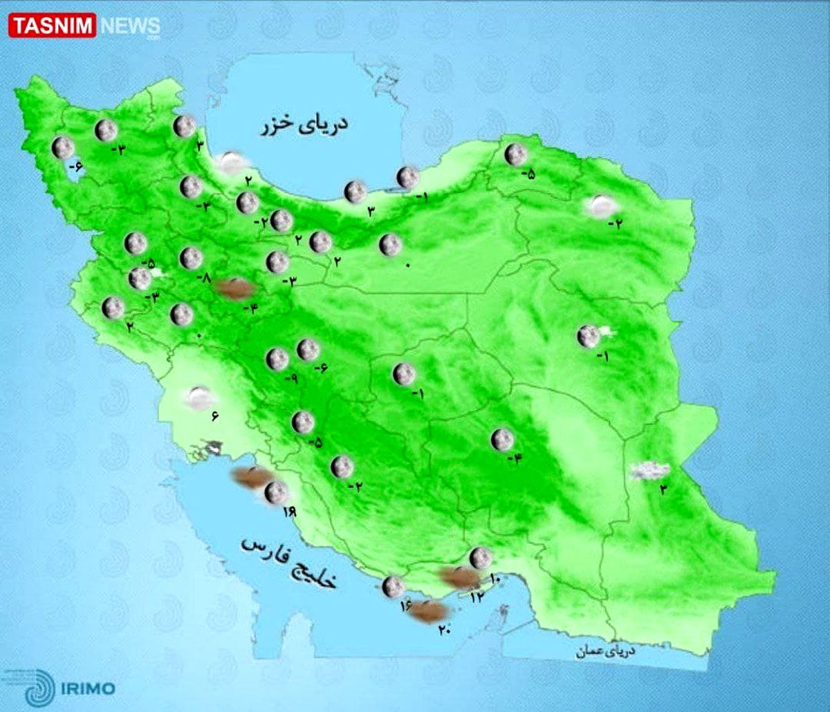 افزایش آلودگی هوا تا روز دوشنبه/ آغاز بارش باران در استانهای شمالی